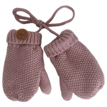 Calikids Knit Corded Baby Soft Touch Mitten W2450